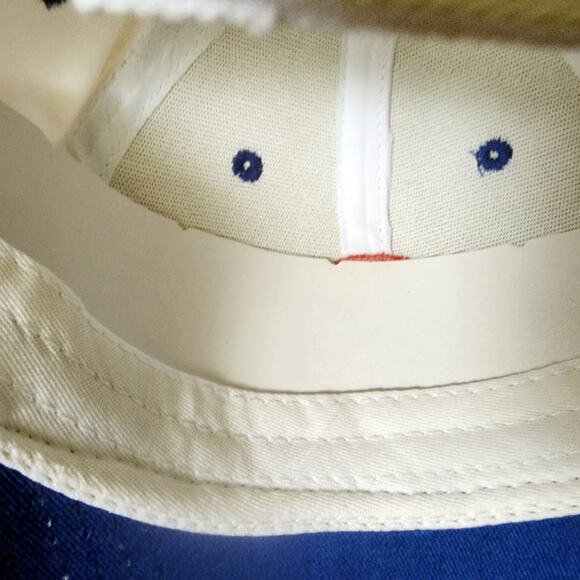 E Royal Credit Union Embroidered Baseball Cap White Blue Adjustable Fitted K - Picture 8 of 10
